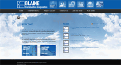 Desktop Screenshot of blaineconstruction.com